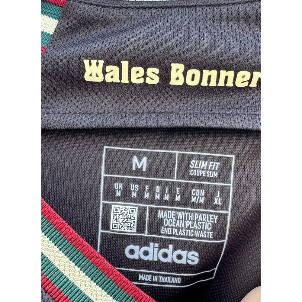 Adidas Jamaica Soccer Jersey Black Red Green Gold Size M Aeroready Bailey #7